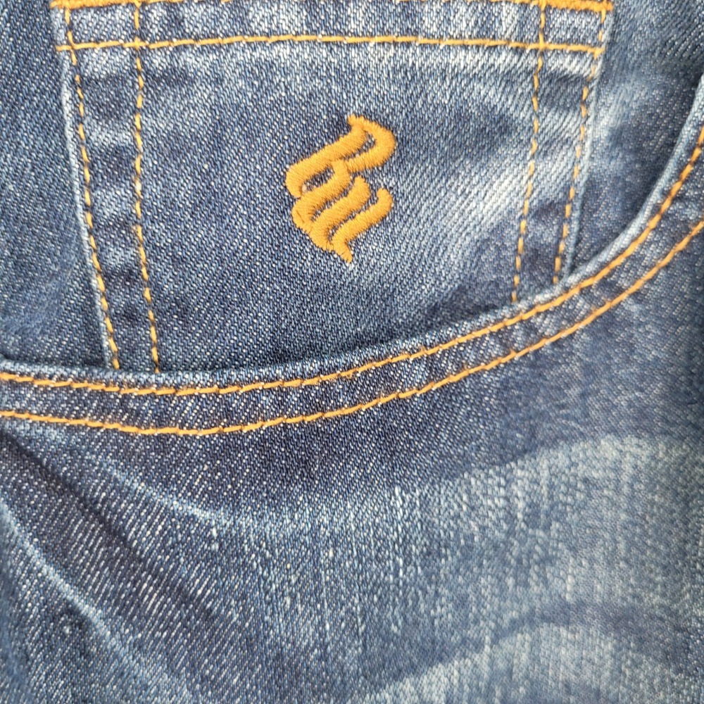 Rocawear Denim Jeans Mens 40x32 Hip Hop Baggy Dark Wash Straight Leg